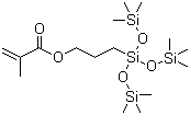 3-[Tris(trimethylsiloxy)silyl]propyl methacrylate molecular structure (CAS 17096-07-0)