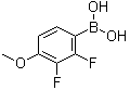 2,3-Difluoro-4-methoxyphenylboronic acid molecular structure (CAS 170981-41-6)
