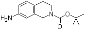 结构式 CAS# 171049-41-5, 7-氨基-3,4-二氢异喹啉-2(1H)-甲酸叔丁酯