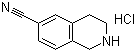 1,2,3,4-四氢异喹啉-6-甲腈盐酸盐分子结构 (CAS 171084-93-8)