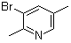 structure of CAS# 17117-19-0, 3-Bromo-2,5-dimethylpyridine;3-Bromo-2,5-lutidine