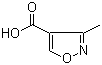 3-Methyl-4-isoxazolecarboxylic acid molecular structure (CAS 17153-20-7)
