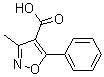 3-Methyl-5-phenylisoxazole-4-carboxylic acid molecular structure (CAS 17153-21-8)