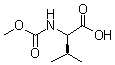 structure of CAS# 171567-86-5, (R)-2-(Methoxycarbonylamino)-3-methylbutanoic acid