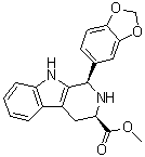 structure of CAS# 171596-41-1, Methyl (1R,3R)-1-(1,3-benzodioxol-5-yl)-2,3,4,9-tetrahydro-1H-pyrido[3,4-b]indole-3-carboxylate