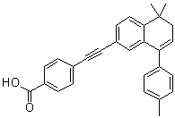 structure of CAS# 171746-21-7, 4-[2-[5,6-Dihydro-5,5-dimethyl-8-(4-methylphenyl)-2-naphthalenyl]ethynyl]benzoic acid;AGN 193109; CD 3106