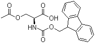 O-Acetyl-N-[(9H-fluoren-9-ylmethoxy)carbonyl]-L-serine molecular structure (CAS 171778-17-9)