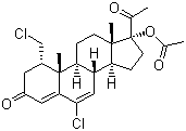 (1alpha)-17-(Acetyloxy)-6-chloro-1-(chloromethyl)pregna-4,6-diene-3,20-dione molecular structure (CAS 17183-98-1)