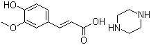 阿魏酸哌嗪分子结构 (CAS 171876-65-6)