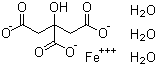 三水合柠檬酸铁分子结构 (CAS 17217-76-4)