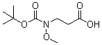 N-[(1,1-Dimethylethoxy)carbonyl]-N-methoxy-beta-alanine molecular structure (CAS 172299-81-9)