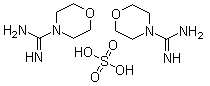 结构式 CAS# 17238-55-0, 4-吗啉甲脒硫酸盐
