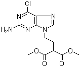 Dimethyl [2-(2-amino-6-chloro-9H-purin-9-yl)ethyl]malonate molecular structure (CAS 172529-93-0)
