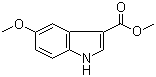 结构式 CAS# 172595-68-5, 5-甲氧基-1H-吲哚-3-甲酸甲酯