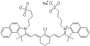 结构式 CAS# 172616-80-7, 新吲哚菁绿