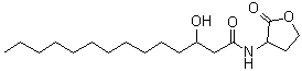 3-Hydroxy-N-(tetrahydro-2-oxo-3-furanyl)tetradecanamide molecular structure (CAS 172670-99-4)
