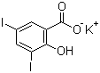 3,5-二碘水杨酸钾分子结构 (CAS 17274-17-8)
