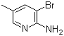 结构式 CAS# 17282-00-7, 2-氨基-3-溴-5-甲基吡啶