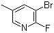 2-氟-3-溴-5-甲基吡啶分子结构 (CAS 17282-01-8)