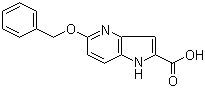 5-(Benzyloxy)-1H-pyrrolo[3,2-b]pyridine-2-carboxylic acid molecular structure (CAS 17288-34-5)