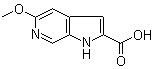 5-Methoxy-1H-pyrrolo[2,3-c]pyridine-2-carboxylic acid molecular structure (CAS 17288-36-7)
