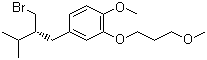 2-(3-Methoxypropoxy)-4-((R)-2-(bromomethyl)-3-methylbutyl)-1-methoxybenzene molecular structure (CAS 172900-69-5)