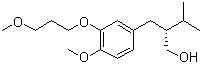 结构式 CAS# 172900-70-8, (R)-2-[3-(3-甲氧基丙氧基)-4-甲氧基苄基]-3-甲基丁-1-醇