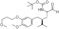 tert-Butyl [(1S,3S)-3-[3-(3-methoxypropoxy)-4-methoxybenzyl]-1-formyl-4-methylpentyl]carbamate molecular structure (CAS 172900-83-3)