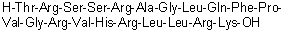 L-Threonyl-L-arginyl-L-seryl-L-seryl-L-arginyl-L-alanylglycyl-L-leucyl-L-glutaminyl-L-phenylalanyl-L-prolyl-L-valylglycyl-L-arginyl-L-valyl-L-histidyl-L-arginyl-L-leucyl-L-leucyl-L-arginyl-L-lysine molecular structure (CAS 172998-24-2)