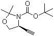 tert-Butyl (4S)-4-ethynyl-2,2-dimethyl-1,3-oxazolidine-3-carboxylate molecular structure (CAS 173065-16-2)