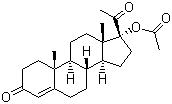 3,20-Dioxopregn-4-en-17-beta-yl acetate molecular structure (CAS 17308-02-0)