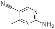 2-Amino-4-methylpyrimidine-5-carbonitrile molecular structure (CAS 17321-97-0)