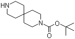 structure of CAS# 173405-78-2, tert-Butyl 3,9-diazaspiro[5.5]undecane-3-carboxylate;3,9-Diazaspiro[5.5]undecane-3-carboxylic acid tert-butyl ester