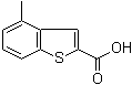结构式 CAS# 1735-13-3, 4-甲基苯并[b]噻吩-2-羧酸