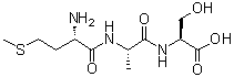结构式 CAS# 17351-33-6, L-蛋氨酰-L-丙氨酰-L-丝氨酸