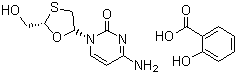 水杨酸拉米呋啶分子结构 (CAS 173522-96-8)