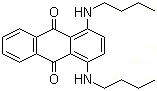 structure of CAS# 17354-14-2, Solvent Blue 35;C.I. 61554; Fat Blue B; 1,4-Bis(butylamino)anthraquinone; 1,4-Bis(butylamino)-9,10-anthracenedione