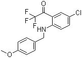 4-Chloro-N-(4-methoxybenzyl)-2-(trifluoroacetyl)aniline molecular structure (CAS 173676-54-5)