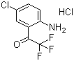 4-Chloro-2-(trifluoroacetyl)aniline hydrochloride molecular structure (CAS 173676-59-0)