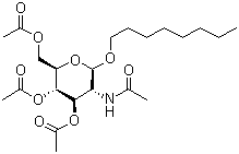 Octyl 2-acetamido-3,4,6-tri-O-acetyl-2-deoxy-beta-D-glucopyranoside molecular structure (CAS 173725-22-9)