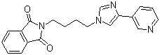 2-[4-[4-(3-Pyridinyl)-1H-imidazol-1-yl]butyl]-1H-isoindole-1,3(2H)-dione molecular structure (CAS 173838-67-0)