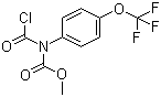 Methyl N-carbonochloridoyl-N-[4-(trifluoromethoxy)phenyl]carbamate molecular structure (CAS 173903-15-6)