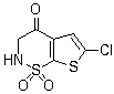 6-Chloro-2,3-dihydro-4H-thieno[3,2-e][1,2]thiazin-4-one 1,1-dioxide molecular structure (CAS 174139-69-6)