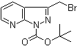 3-(溴甲基)-1H-吡唑并[3,4-b]吡啶-1-羧酸叔丁酯分子结构 (CAS 174180-76-8)