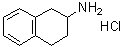 结构式 CAS# 1743-01-7, 1,2,3,4-四氢-2-萘胺盐酸盐