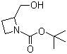 N-叔丁氧羰基-2-氮杂环丁烷甲醇分子结构 (CAS 174346-82-8)