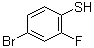 4-溴-2-氟苯硫酚分子结构 (CAS 174414-93-8)