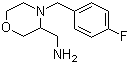 3-Aminomethy-4-(4-fluorobenzyl)morpholine molecular structure (CAS 174561-70-7)