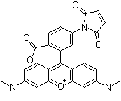 结构式 CAS# 174568-67-3, 四甲基罗丹明-5-马来酰亚胺