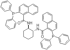 structure of CAS# 174810-09-4, (1R,2R)-(+)-1,2-Diaminocyclohexane-N,N'-bis(2-diphenylphosphino-1-naphthoyl);(R,R)-DACH-naphthyl Trost ligand